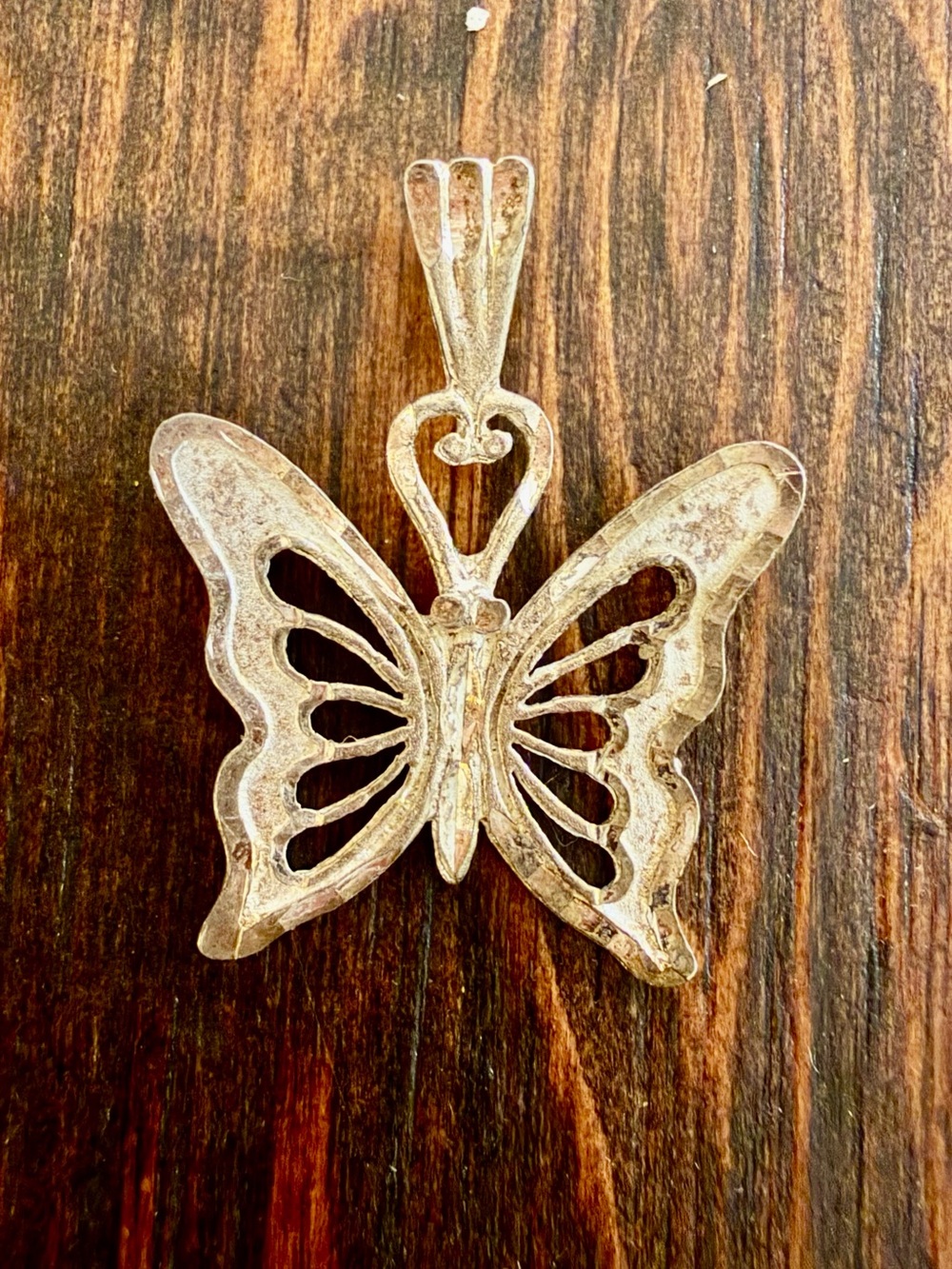 Sterling Silver butterfly charm pendant